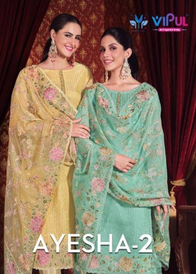 Ayesha Vol 2 By Vipul Designer Handwork Salwar Kameez Collection